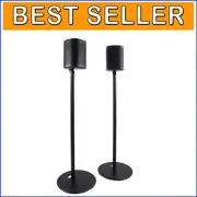 Durable Metal Floor Stands for Sonos One & Play:1 with Cable Management - 2 Pack
