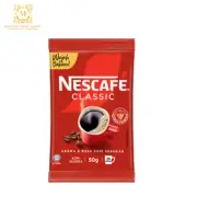 NESCAFE Instant Coffee Classic Refill Pack 50gm - Halal Certified Malaysia