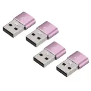 USB C Female to USB Male Adapters Type C to USB Converters Rose Gold/4 Pcs