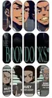 Boondocks Black Cartoon Nail Decals Waterslide Nail Art Stickers Full Nail Wraps