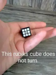 Worlds Smallest Micro Toy Box Series 1 Rubiks Cube Figure NEW