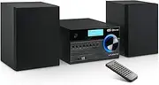 Majestic AH 2350 BT MP3 USB DAB - Micro HiFi System DAB/DAB+/FM, Bluetooth, CD/MP3 Player, USB/AUX-in, Remote Control, Black