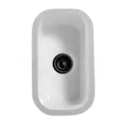 Baiachi Ceramic Kitchen and Laundry Undermount Sink Matte Black Waste
