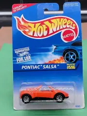 1996 Hot Wheels Pontiac Salsa Col. #596 1:64 Scale Blue Card NIP