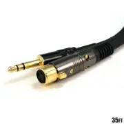 35FT Premium XLR 3 Pin Female to 6.35mm 1/4" Stereo Male Mic Audio Cable Gold