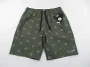 Volcom Shorts Mens Medium Green Gym Athletic Drawstring Summer Beach