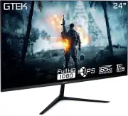 GTEK 24 Inch Gaming Monitor IPS, 165Hz Frameless Display Full HD 1920 X 1080P, I