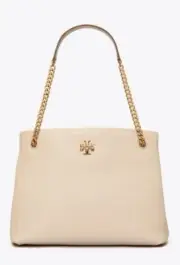 AUTH Tory Burch Kira Calf Leather Tote Bag