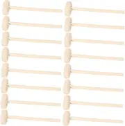 Luxshiny 50pcs Wooden Mini Mallet for Sized Pounding to Enhance Motor Skills and Creativity Safe Portable Small Hammer for Group Activities and Educational Play
