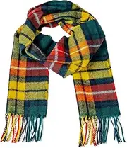 [Briomhar] Tartan Plaid Scottish Scarf - 100% Lambswool Made in Scotland for Men or Women