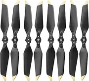 8331 Propeller Low-Noise Props Quick-Release Folding Blade, for Mavic Pro Platinum Drone Blades(4Pair Gold Edge)