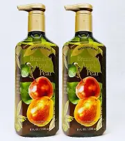 2 Bath & Body Works BRANDIED APPLE PEAR Deep Cleansing Hand Soap 8.0 oz