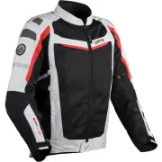 Solskin Mesh Black Grey Red Textile Jacket