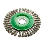 125mm x 6mm x 22.23mm Pipeline Stainless Steel Wheel Brush - 2 Each 363992