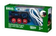 BRIO Rechargeable Engine Multi Colour Train Toy with USB Mini Cable for Kids