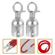 2pcs Cord Stopper Decking Rope Stopper Stainless Steel End Tip Caps Rope End