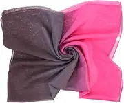 [LIFKOME] Elegant Chiffon Women's Scarf Gradient Beach Scarf Lightweight Fine Texture