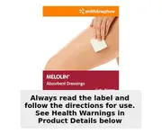Melolin Absorbent Dressing 5cm x 5cm 5 Pack by Smith & Nephew