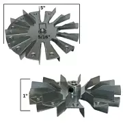 Harman Combustion Fan Paddle 5" Double Impeller Blade, 3-20-502221, OEM Quality