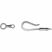 .925 Sterling Silver Hook and Eye Clasp Set Pearl Bead Bracelet Chain Closure