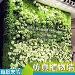 台灣熱銷 綠植牆 仿真植物牆 客廳室內背景花牆面 塑料草皮 綠色植物 客製化 花牆 網美牆 拍照背景牆
