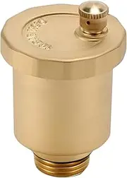 Watflow G1/2" Brass Automatic Diaphragm Air Vent Valve - High-Temperature Leak-Proof Unidirectional Float Valve for HVAC and Exhaust Systems