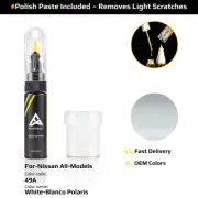 Touch Up Paint For Nissan All Models 49A White/Blanco Polaris With Polish Paste