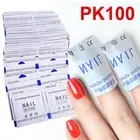 100Pcs Wraps Removal Polish Remover Acetone Soak Off Nail Cleaner Art Gel