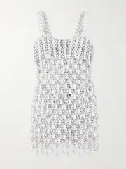 [RABANNE] RABANNE - Chainmail Mini Dress - Silver - FR 38 FR 38 Silver