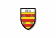 PATCH PATCHES EMBLEM IRON ON GLUE PRINT FLAG world crest ibiza spain