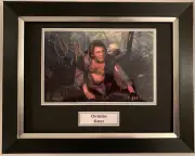 CHRISTIAN SLATER HAND SIGNED FRAMED PHOTO DISPLAY ROBIN HOOD.