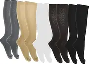 [HAMPPLIES] Compression Calf Socks for Men Women Comfortable Elastic Outdoor Sports Stockings Supportive Long Socks for Jogging Running Cycling Fitness Grey Skin