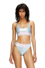 [Diesel] Diesel - Metallic bikini top - Bras - Woman - Multicolor XL Multicolor