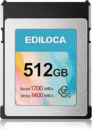 EF5 512GB CFexpress Type B Memory Card R: 1700MB/s W: 1400MB/s Capture RAW 8K and 4K HD Videos