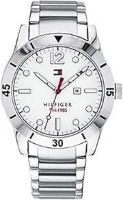 [Tommy Hilfiger] Toc Program Stainless Steel White Dial Men's Watch