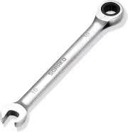 10Mm Ratcheting Combination Wrench, Chrome Vanadium Steel Gear Wrench, Industria