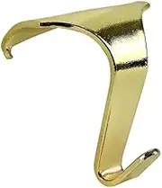 4 x Brass Plated Picture Rail Moulding Hooks Contemporary Heavy Duty 34mm Wide x 38mm High