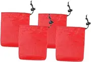 [Totority] 4pcs Drawstring Storage Bags Durable Small Pouches for Jewelry Money and Camping Gear Versatile Closure for Travel and Sports Organization