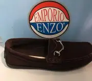 Emporio Enzo Shoes/Loafers Choc Brown Brushed Leather NIB Girls Size 1 /Eur 32