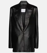 [Magda Butrym] Magda Butrym Leather blazer AU 12 black