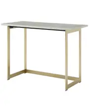 Hewson 42in Glam Faux Marble Computer Desk
