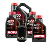 8L Motul 4100 POWER 15W50 Wix XP Filter Motor Oil Change Kit API SL