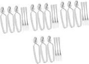 Mikinona 12 Sets Stainless Steel Escargot Tongs Snail Fork for Serving Snail-Shell Food Kitchen Tableware Practical