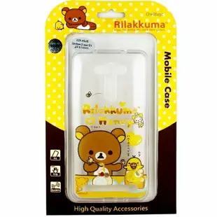 Rilakkuma 拉拉熊 ASUS ZenFone 2 Laser 5.5吋(ZE550KL) 彩繪透明保護軟套