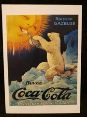NEW: Coca Cola Coke Postcard Bison Gazeuse Polar Bear