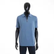 STEFANO RICCI 2025$ Zip Polo Shirt - Crocodile Inserts, Eagle Head Hardware