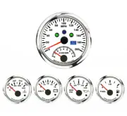 W PRO 5 Gauge Set 85mm GPS Speedometer Tachometer 200 MPH Turn Signal High Beam