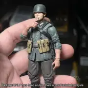 Delicate Painted 1/18 Hat Man Head Sculpt Soldier Head For 3.75" Action Figure