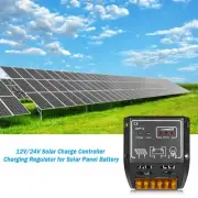 Anself 10A 12V/24V Solar Charge PWM Controller Charging Regulator For Solar