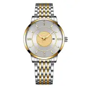 Men's Watch Belt Business Minimalist Ultra Thin Watches Stainless Steel